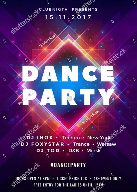 Dance Party Invitation - 15+ Examples, Illustrator, Word, Pages, Photoshop, Publisher, How to ...