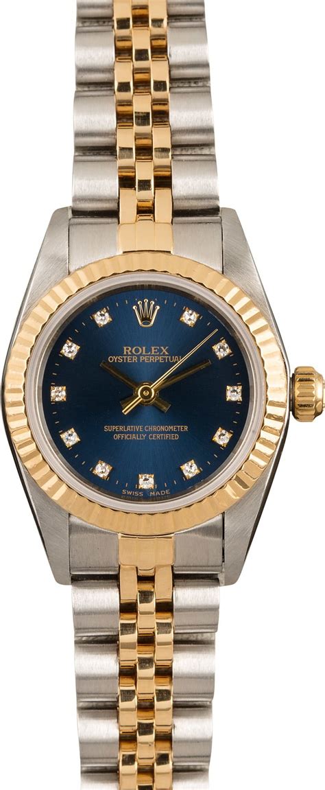 Rolex Ladies Oyster Perpetual 76193 Two-Tone