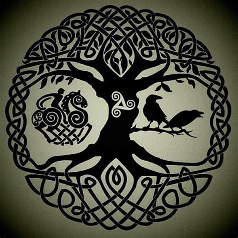 Yggdrasil ,odin, sleipneir , huginn, muninn Yggdrasil Tattoo, Norse Tattoo, Celtic Tattoos ...