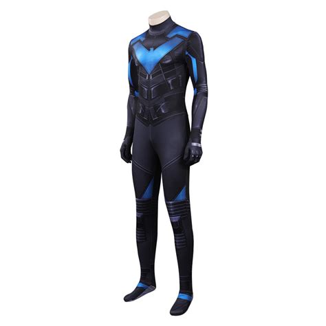 Gotham Knights Nightwing Cosplay Costume Jumpsuit Outfits Halloween Ca