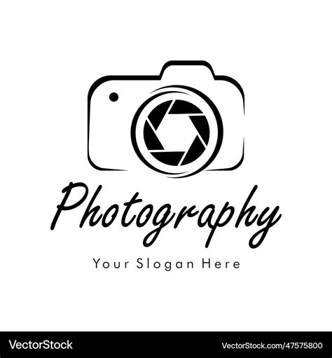 Camera photography logo Royalty Free Vector Image