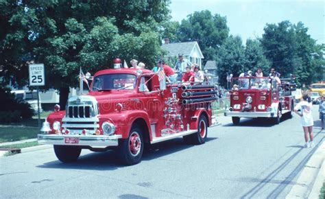 Fire Trucks in a Parade in Hyattsville, Maryland Editorial Photo ...