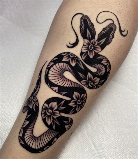 Two Headed Snake done by Marqui Watling at Higher Love : r/tattoo