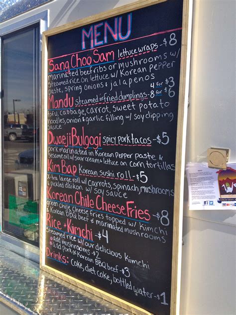 Awasome Menu Board Ideas For Food Truck References