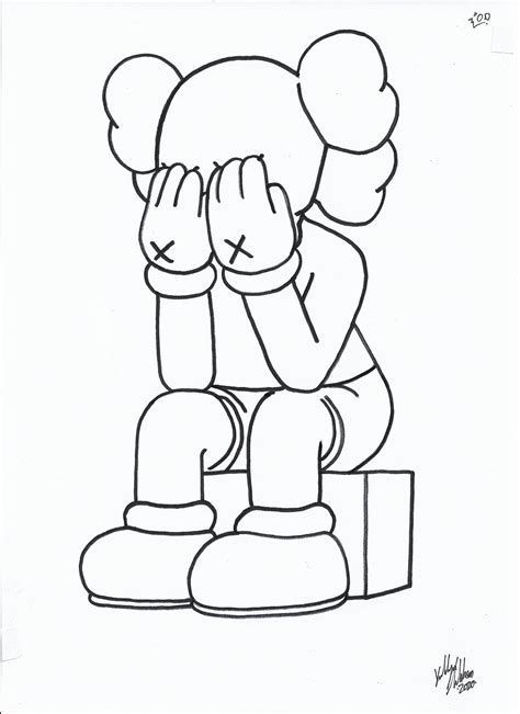 34+ nice pict Kaws Coloring Pages - Kaws X Originalfake Color By Number ...