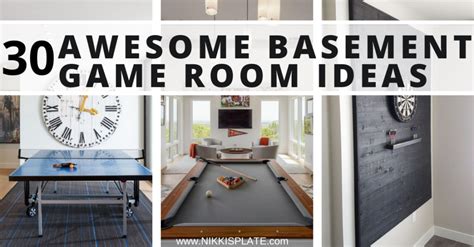 30 Awesome Basement Game Room Ideas - Nikki's Plate