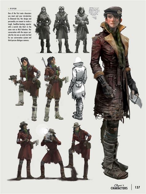 Explore the Stunning Concept Art of Piper in Fallout 4