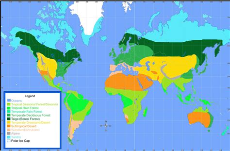 Map Analysis: Biome Thematic Map