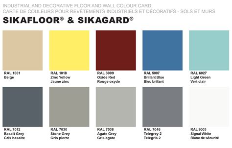 Sika Epoxy Flooring Color Chart – Flooring Site