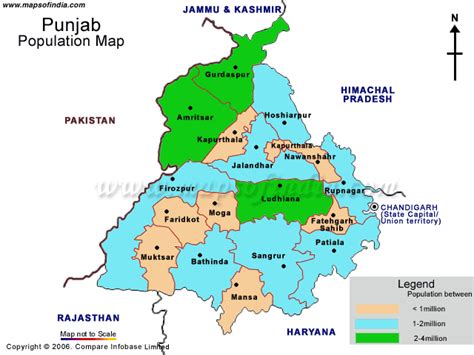 Punjab Population as per Census 2001