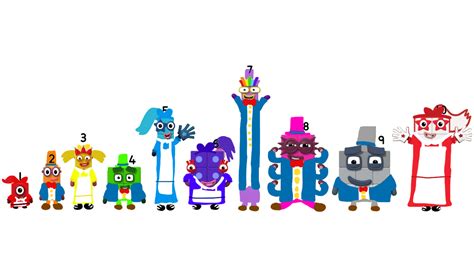 Numberblocks Wonderland Outfits by alexiscurry on DeviantArt