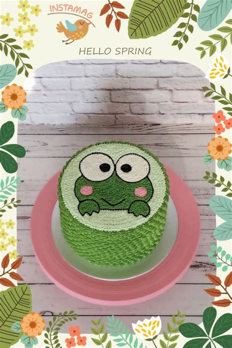 Keroppi Cake, Food & Drinks, Homemade Bakes on Carousell