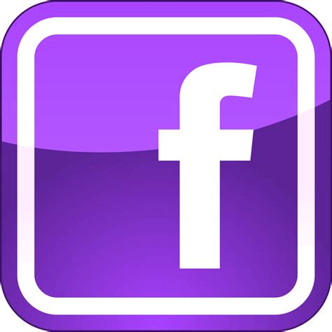 Purple Facebook Logo - LogoDix