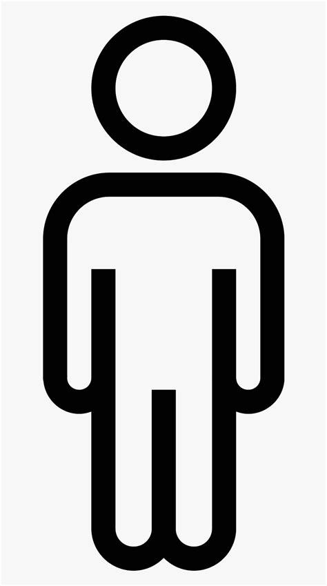 Transparent Stick Figure Png - Man Icon White Png, Png Download - kindpng