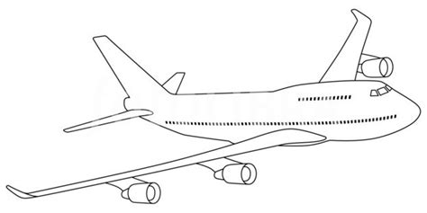 Airplane Outline Drawing at GetDrawings | Free download