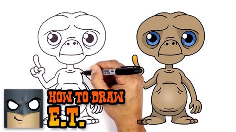 How to Draw ET | The Extra Terrestrial - YouTube