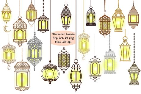 Moroccan Lamps Clip Art