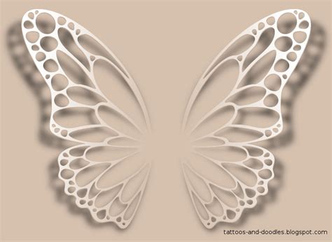 Tattoos and doodles: Butterfly wings