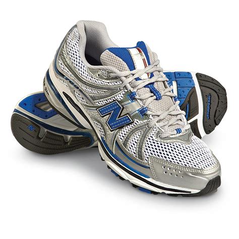 Men's New Balance® MR4695B Running Shoes, Silver / Blue - 175295, Running Shoes & Sneakers at ...