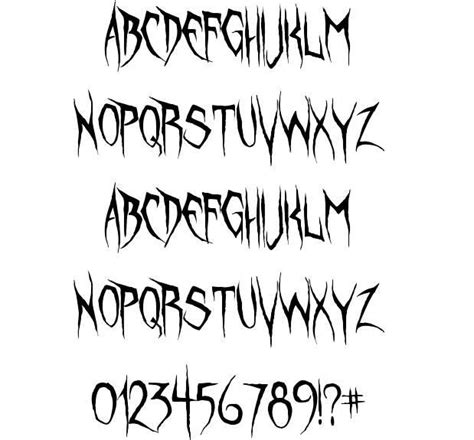 Horror Font Styles | Horror font, Lettering fonts, Fonts alphabet