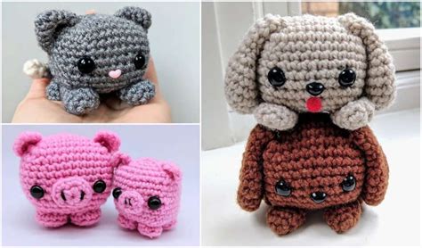 Easy Cube Animals Free Crochet Pattern