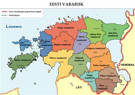 Estonian Counties - MapSof.net