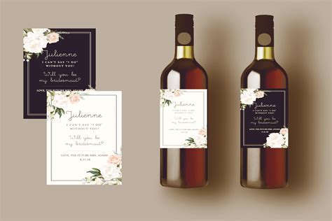 Wine Label Template Set ~ Illustrations ~ Creative Market