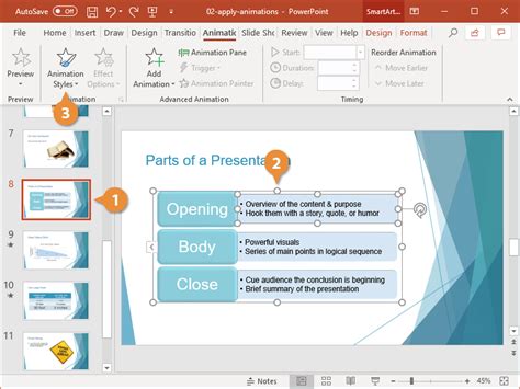 Add PowerPoint Animations | CustomGuide