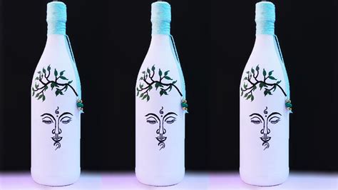 Easy Buddha Face Drawing | Bottle art, Glass bottles art, Bottle painting