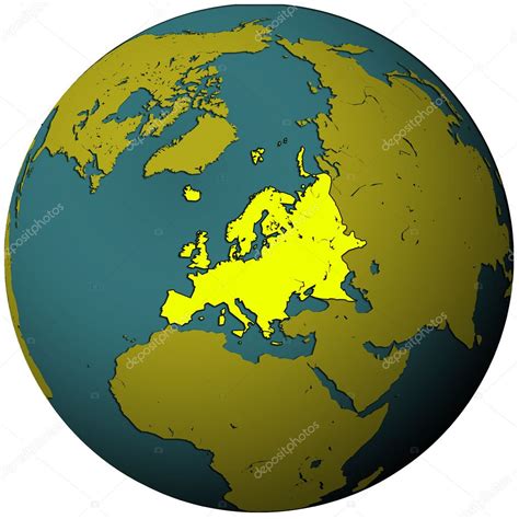 Europe territory on globe map — Stock Photo © michal812 #4843383