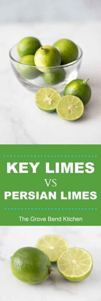 Key Limes vs Persian Limes - The Grove Bend Kitchen