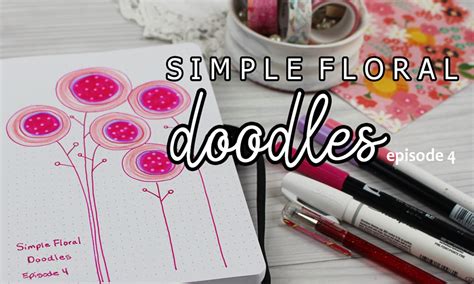 HOW TO DRAW PINK WHIMSICAL FLOWERS | VIDEO TUTORIAL