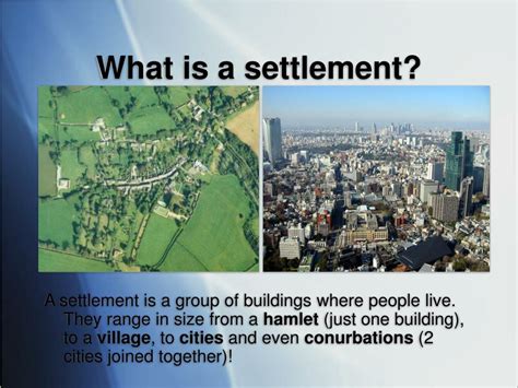 What Is Human Settlement Development