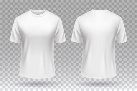 White blank T-shirt front and back template mockup design isolated. 2326898 Vector Art at Vecteezy