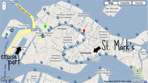 Map Of Venice Italy Cruise Port - Jobie Lynelle