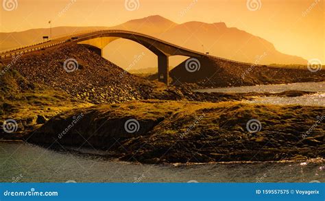 The Atlantic Road in Norway Stock Image - Image of sunset, ocean: 159557575