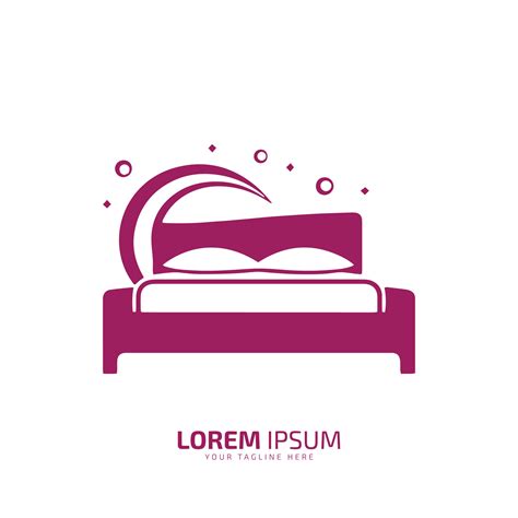 A logo of bed, bed icon, comfortable bed vector silhouette isolated on white background 28706584 ...