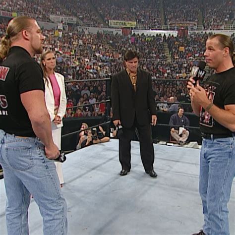 Triple H and Shawn Michaels at Vengeance 2002! | Triple H, Shawn Michaels, WWE Monday Night RAW ...