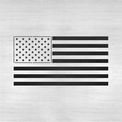 American Flag Stencil Template - Flyer Template