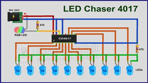 4 Channel Led Chaser Circuit Diagram