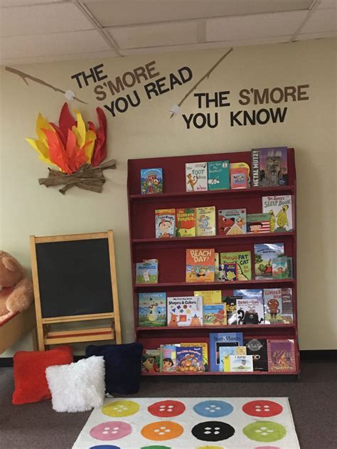 Camp theme classroom, reading corner, the smore you read, | Reading ...