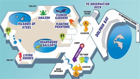 Zoos - Atlanta Aquarium */** - Texas State Aquarium Map | Printable Maps