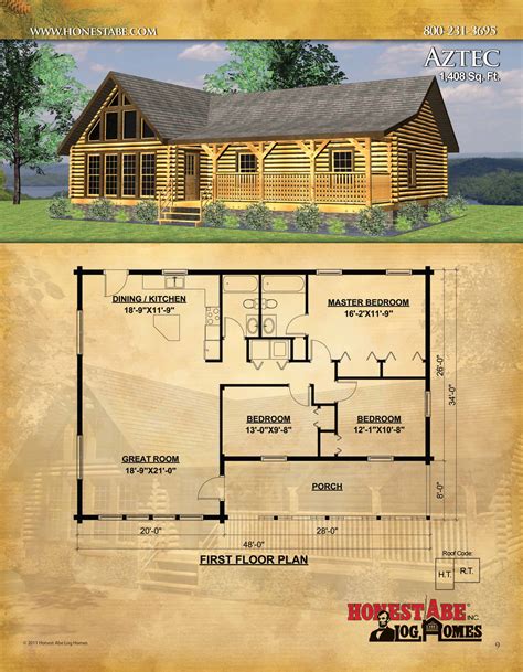 Cabin Floor Plans Free With Modern Kitchen - Image to u