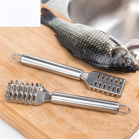 Kitchen tools manual fish scaler fishing scalers fish cleaning knife cleaner tweezers for fish ...