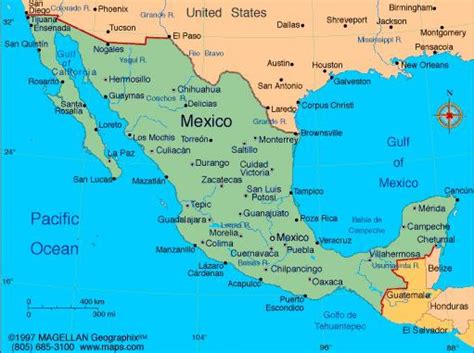 Map Mexico resorts - Map of resorts in Mexico (Central America - Americas)