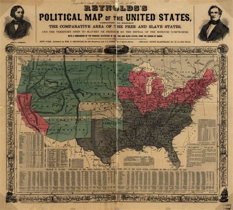 Reynolds's political map of the United States, designed to exhibit the comparative area of the ...