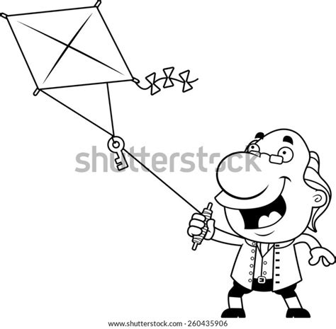 Illustration Cartoon Ben Franklin Flying Kite Stock Vector (Royalty Free) 260435906 | Shutterstock