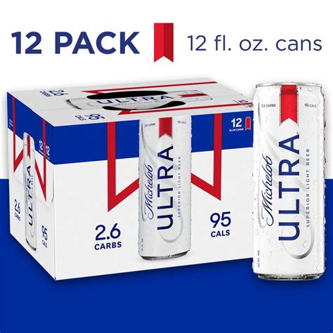 Michelob ULTRA Light Beer Cans (12 fl oz) - Instacart