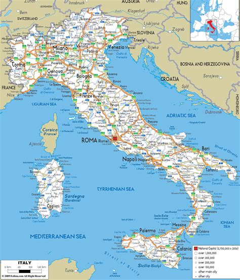 Maps of Italy | Detailed map of Italy in English | Tourist map of Italy ...