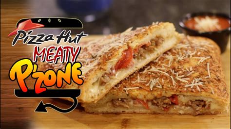 Pizza Hut Meaty P'Zone Recipe Remake | HellthyJunkFood - YouTube